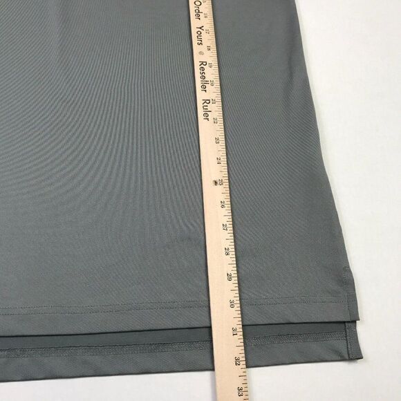 Dunning Golf Mens Polo Shirt Gray Button Up Logo Stretch Short Sleeve Size XL * - Picture 5 of 12